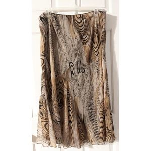 Metro Wear Plus Size Animal Print Skirt, Size 3X
